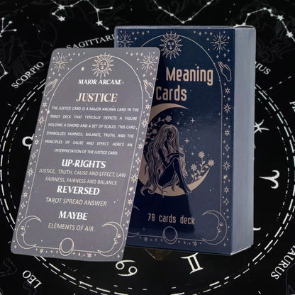 Oracle Cards Tarot Deck – Original Meaning Card Game for Divination Parties & Casual Play, Exquisite Design Desktop Card Game, Gift for Valentine's Day Birthday Christmas Party