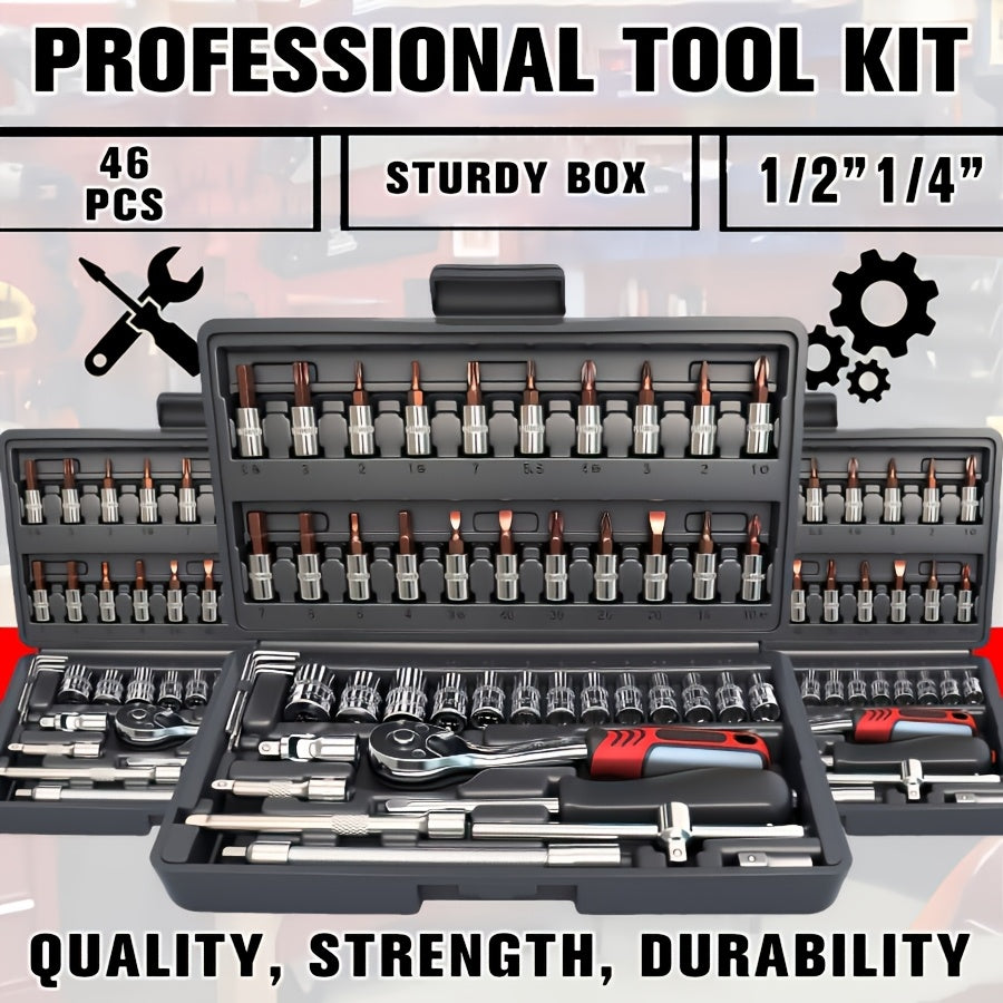 Car Maintenance Tool Set, Auto Repair Wrench, Multipurpose Ratchet Tool Set - Ratchet Torque Wrench And Screwdriver, Portable Vehicle And Bicycle Repair Tools, Ideal Gift for Mechanics And Mechanical DIY Enthusiasts, Mechanic Tool Set