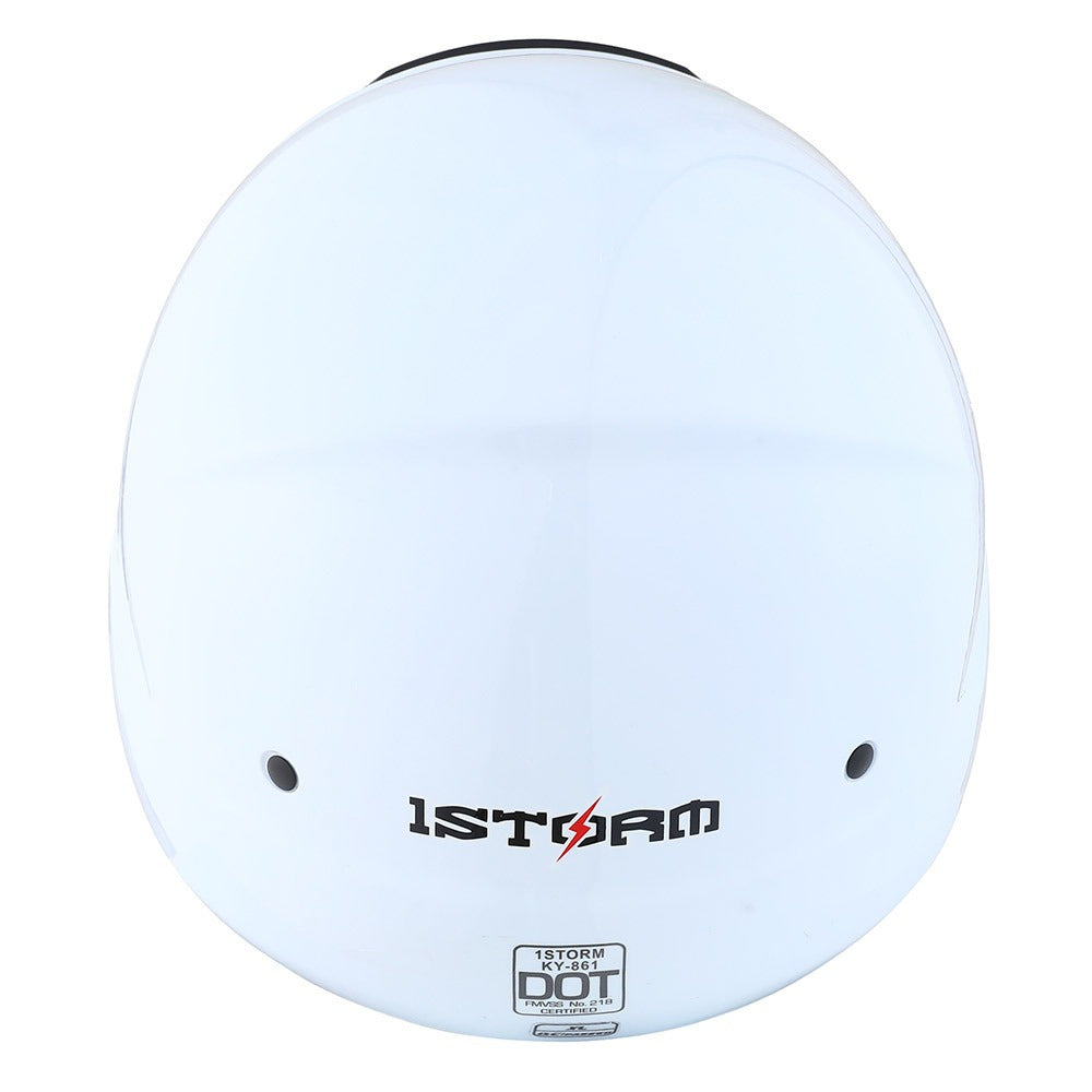 Convertible Motorcycle Helmet Full Face & Open Face 2-in-1 – Detachable Visor, Face Mask & Smoked Shield, Aerodynamic Thermoplastic Shell, Classic Style, Adult S/M/L/XL