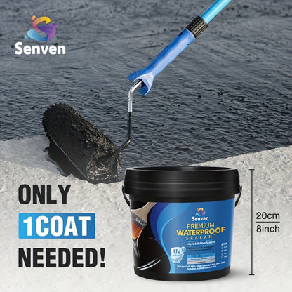 Professional-Grade Liquid Rubber Waterproof Sealant - 32oz UV-Resistant & Elastic Formula for Roof/Concrete/RV/Boat Leaks | All-Weather Crack Filler for Masonry & Vacation Homes Indoor/Outdoor Use