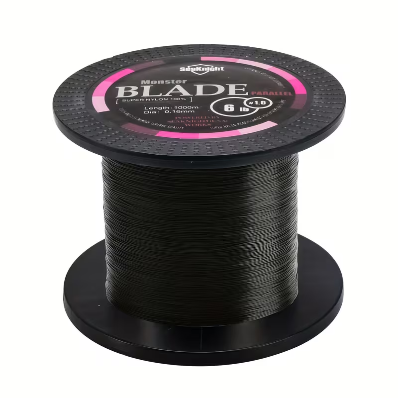 Monofilament Fishing Line 1000M / 1093Yds – Nylon Mono Line for Freshwater & Saltwater, 2-35LB, Black & White