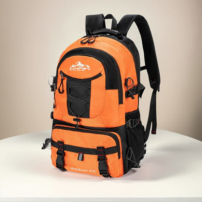 Hiking Backpack Large Capacity for Men & Women – Lightweight Durable Polyester Travel Pack with Adjustable Shoulder Straps, Ideal for Camping, Outdoors & Commuting