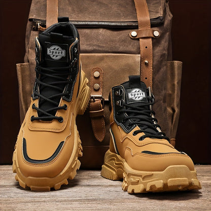Men's Sneakers - Non-Slip Sole Platform Sole for Everyday Wear