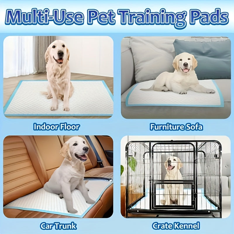 Puppy Pads XXL & XL Super Absorbent – Leak-Proof & Odor-Resistant Pet Training Pads for Potty Training & Accident Management, Home Use, 50 / 100 / 200 Count (23.62" or 28x34 Inch)