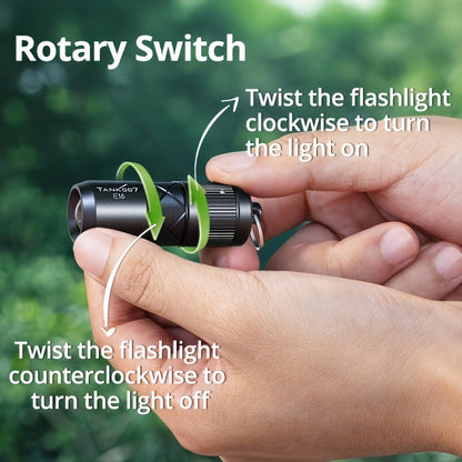 Magnetic EDC Flashlight Tank 007 E16 – Type-C Rechargeable Mini Zoomable LED Torch, Lithium Polymer Battery, Compact Aluminum Alloy Design for Outdoor & Indoor Use