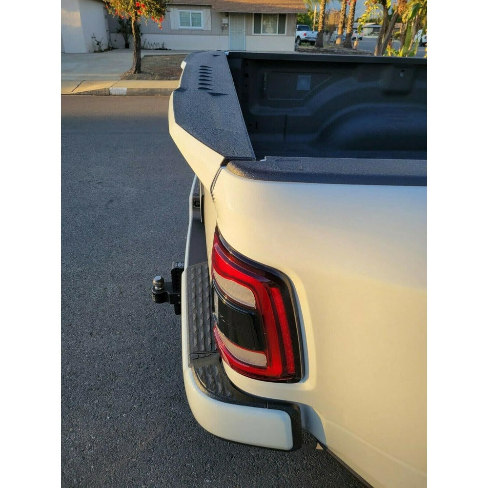 Air Design Tailgate Spoiler Compatible with 2009-2021 for Dodge Ram Classic 1500 2500 3500 Replacement for CH06A16 Black Cap Molding Top Protector