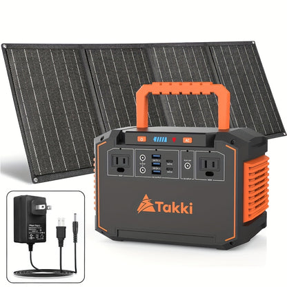 Portable Solar Generator Power Station 88.8Wh / 240Wh – 24000mAh, AC DC USB Ports, LiFePO4 Battery, for Camping RV CPAP Laptop Fan Emergency (Solar Panel Optional)