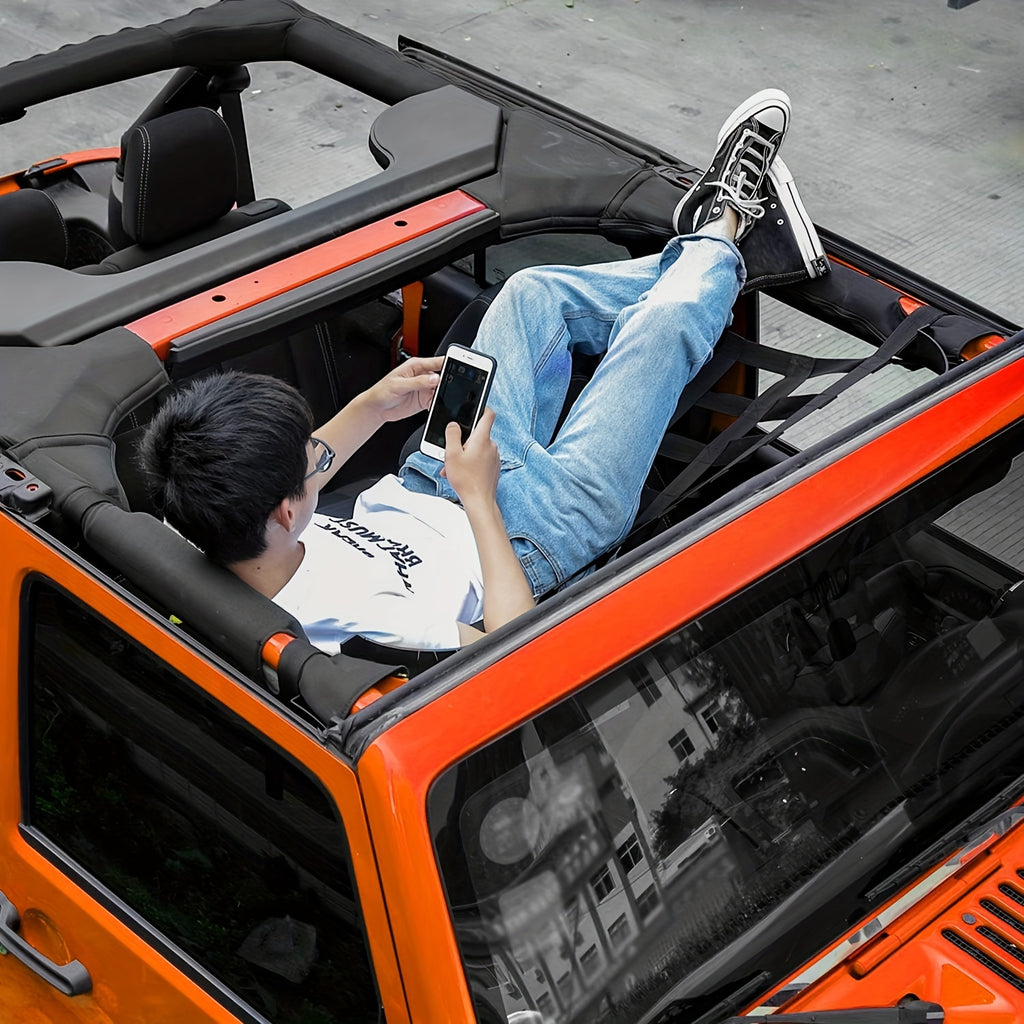 Mesh Cargo Net Roof Top Netting Hammock for Jeep 1987-2023 for Wrangler YJ TJ JK JL & for Gladiator JT Accessories