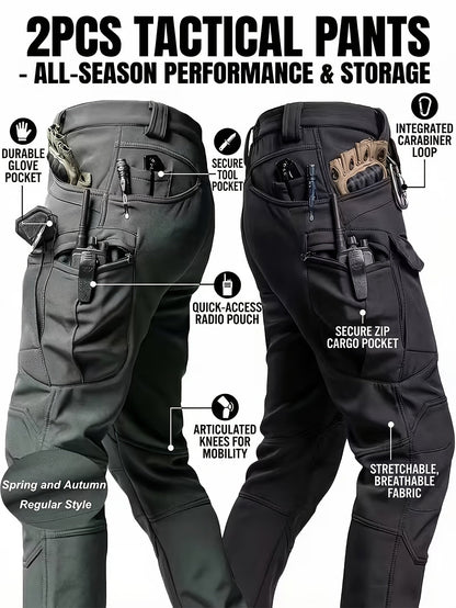 Men's Cargo Pants - Elastic Waist With Pockets Modern Style 693157