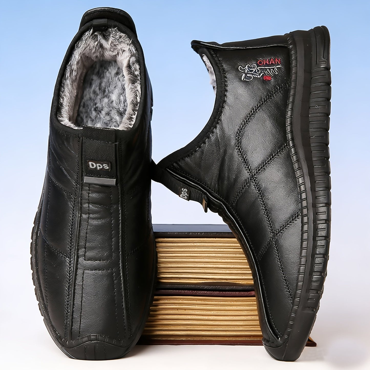Men's Walking Shoes - Non-Slip Sole & Slip-On Ease