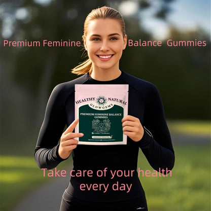 Feminine Balance Gummies with Probiotics for Women — Vaginal Health, pH Balance, Odor Control & Yeast Defense, Hawaiian Pineapple Flavor, Boric Acid Alternative, 60 Capsules by GLOWGEMS