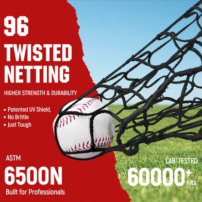 9-Pocket Baseball Pitching Net with Adjustable Targets & Carry Bag for Pitching Practice All Skill Levels