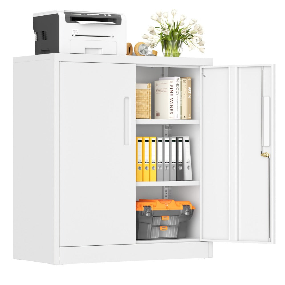 71-Inch Metal Garage Storage Cabinet with Adjustable Shelves detail image - detail view 14