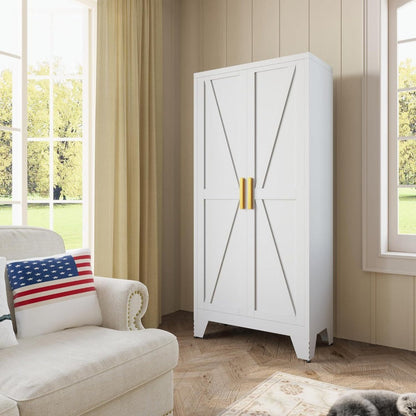 71-Inch Pantry Cabinet with Adjustable Shelves and Multiple Color Options for Kitchen detail image - detail view 7