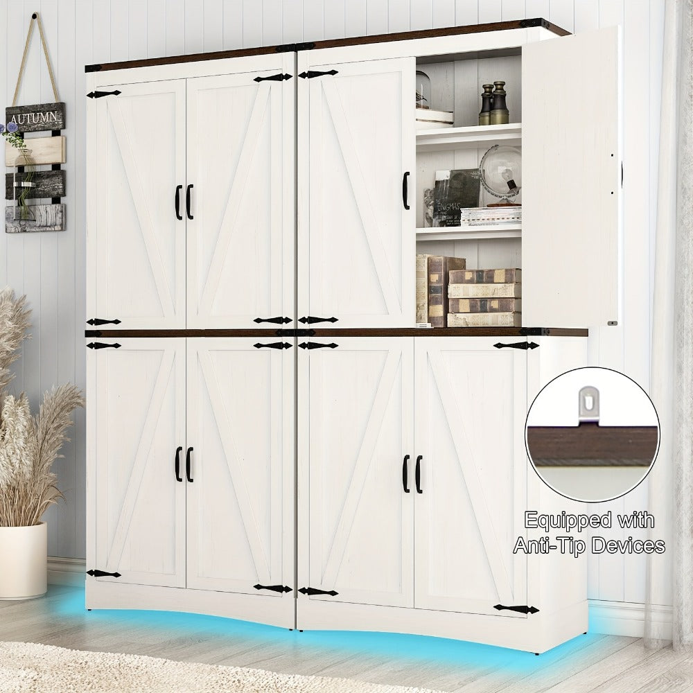 71-Inch Tall Bathroom Storage Cabinet with Adjustable Shelves detail image - detail view 11
