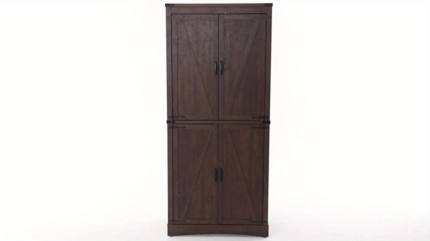 71-Inch Tall Bathroom Storage Cabinet with Adjustable Shelves detail image - detail view 15