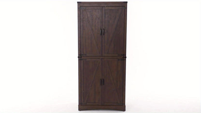 71-Inch Tall Bathroom Storage Cabinet with Adjustable Shelves detail image - detail view 15