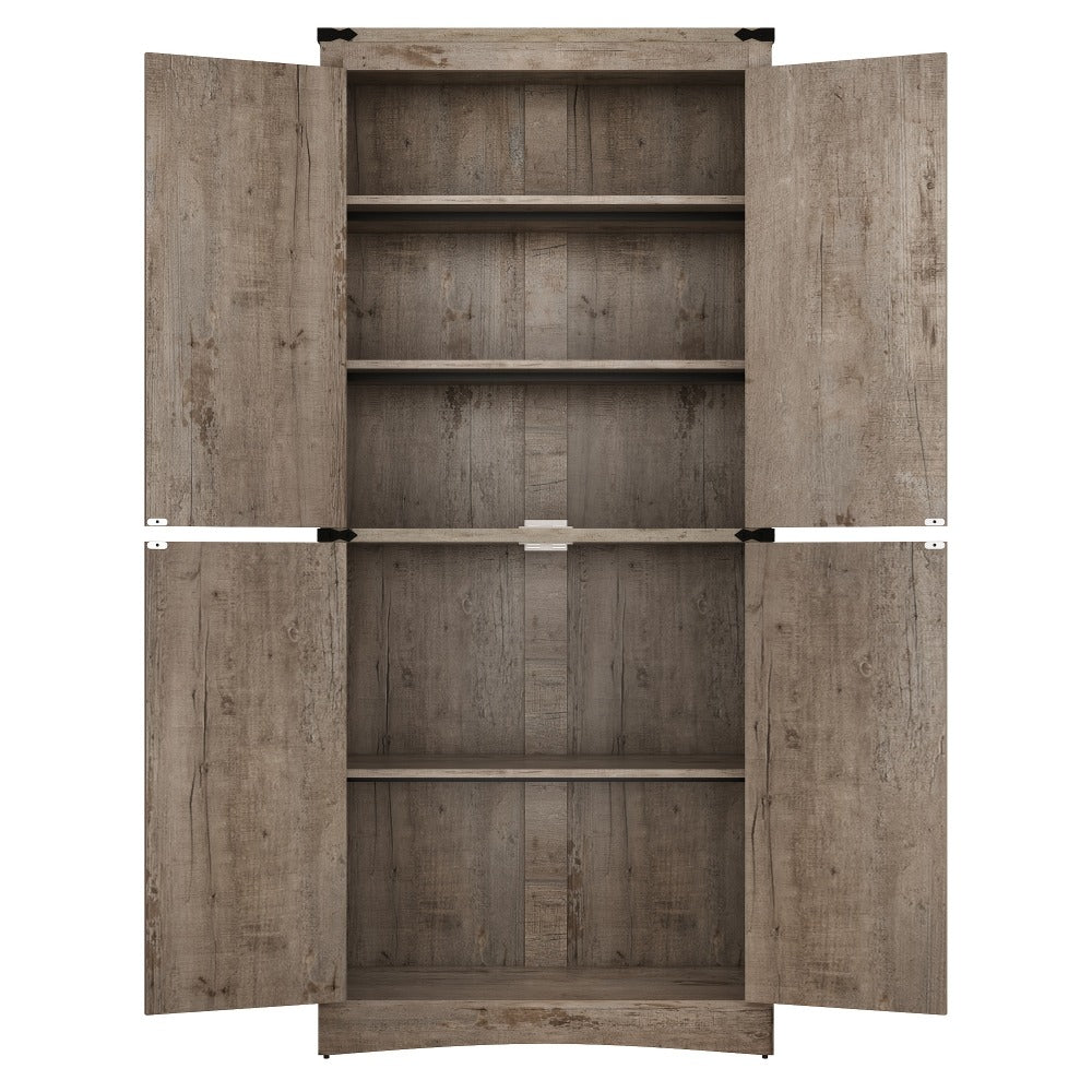 71-Inch Tall Bathroom Storage Cabinet with Adjustable Shelves detail image - detail view 17