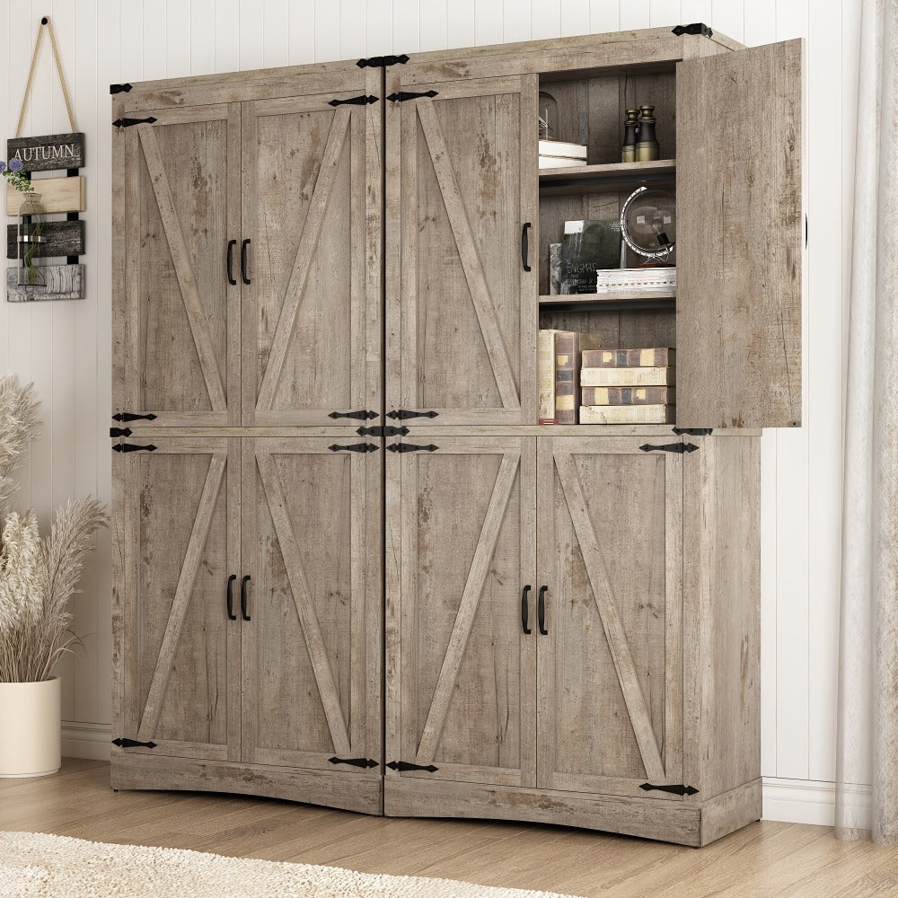 71-Inch Tall Bathroom Storage Cabinet with Adjustable Shelves detail image - detail view 19