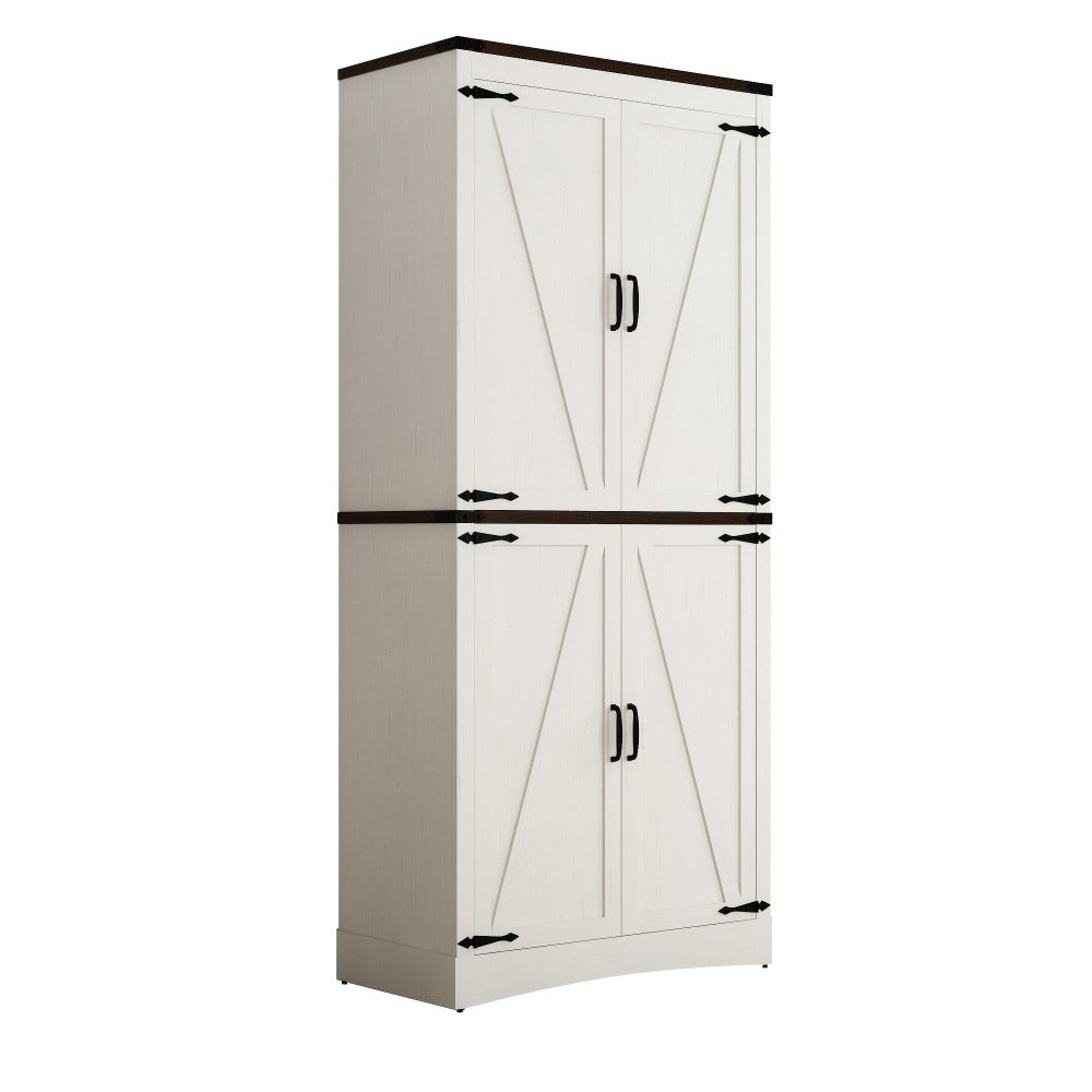 71-Inch Tall Bathroom Storage Cabinet with Adjustable Shelves detail image - detail view 3