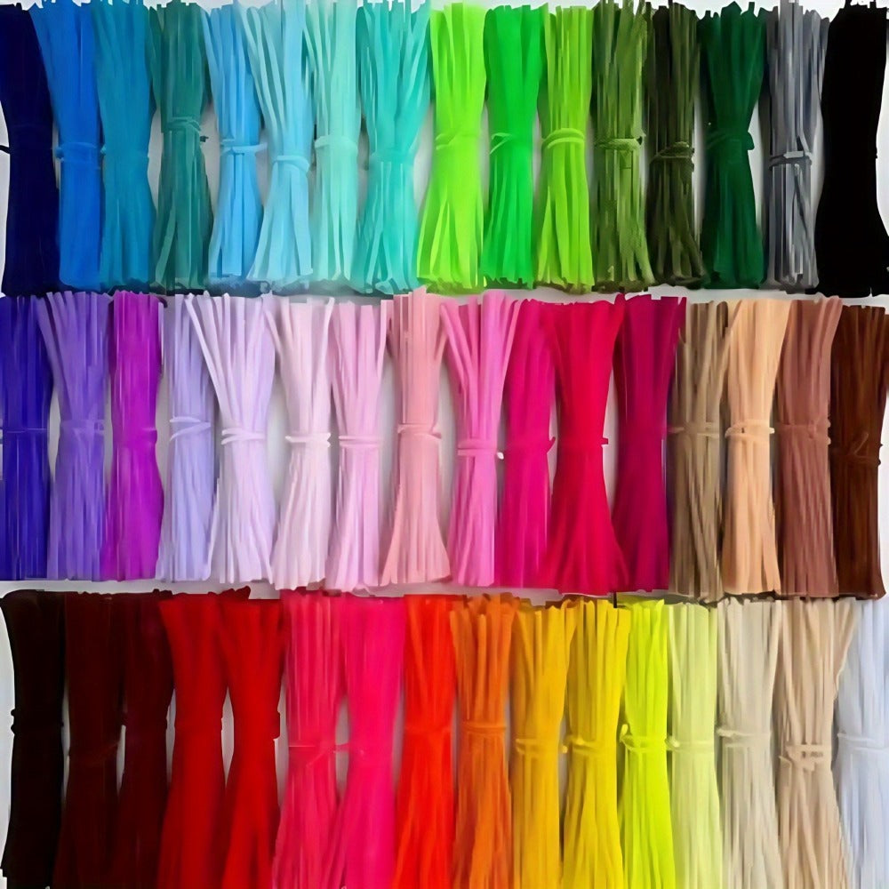 Pipe Cleaners 1020pcs Chenille Stems 20 Colors – Upgraded Thick Fuzzy Sticks with Patterned Rods for Kids Adults Teachers, DIY Arts & Crafts Supplies Bulk Set Birthday Christmas Gift