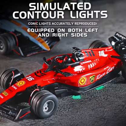 Mini RC Racing Car 1:64 Scale 2.4G Alloy Die-Cast 4WD Drift Toy Car with Lights & Adjustable Speed – Indoor Outdoor RC Car for Boys | Collection Gift Set | Best Birthday Christmas Party Toy