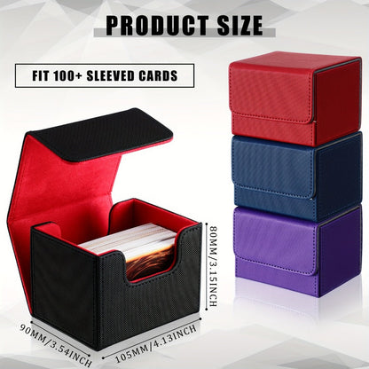 TCG Magnetic Deck Box 10 Pack – 100+ Card Capacity Storage Cases for MTG, Pokemon & Yu-Gi-Oh, 10 Vibrant Colors, Bulk Deck Organizer Set for Trading Card Game Players, Collectors & Tournament Use