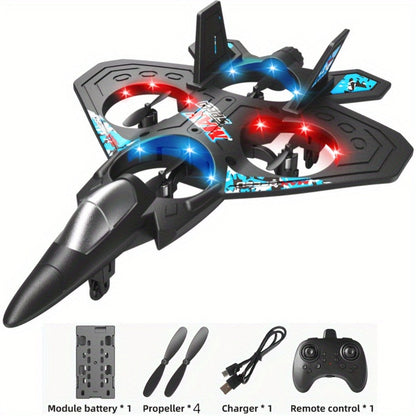 Kids Drone with Altitude Hold for Beginners – Rechargeable RC Flying Toy Indoor Outdoor, Easy to Fly Helicopter Airplane Gift for Boys & Girls Ages 8 9 10 11 12 (Black/Blue/Red)