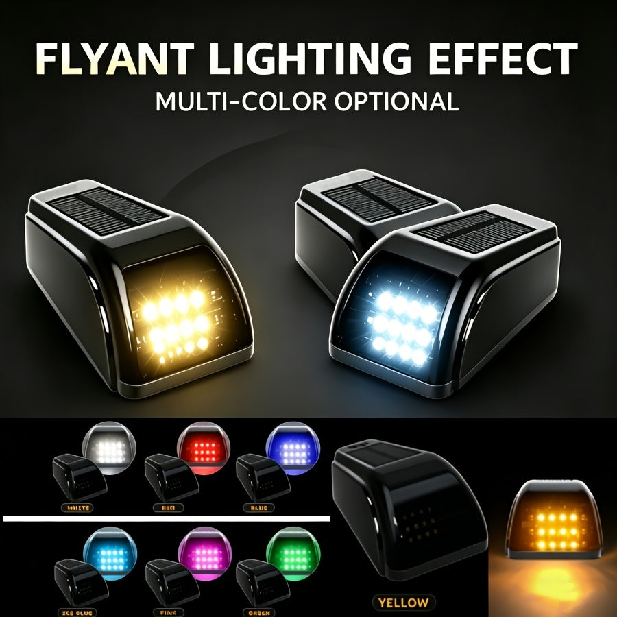 5pcs Multicolour Light Wireless Solar Powered Cab Lights With Motion Vibration Sensor For Truck for truck Cab Roof Lights For Car Cab Lights For Universal Car Easy To Carry 16Led, Without Battery