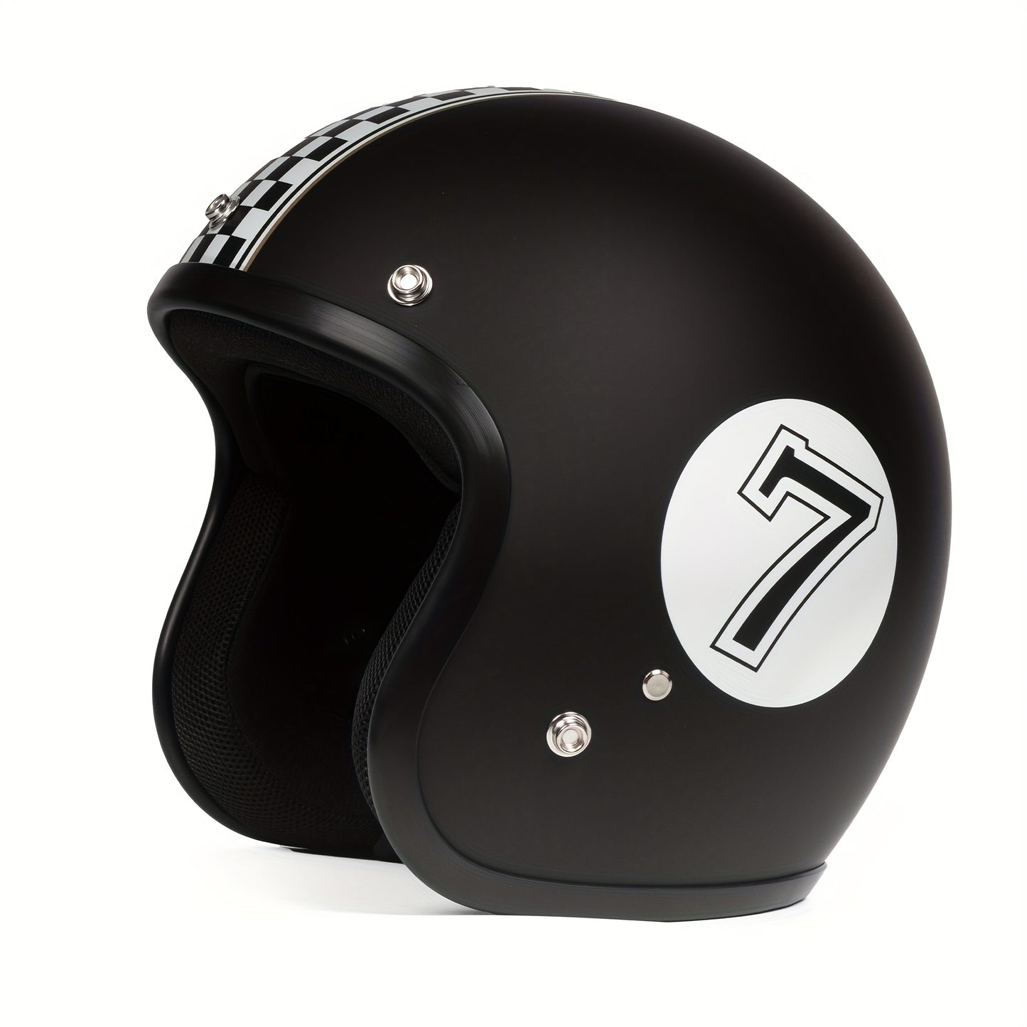 Crownracing Motorcycle Helmets 3/4 Open Face Helmet