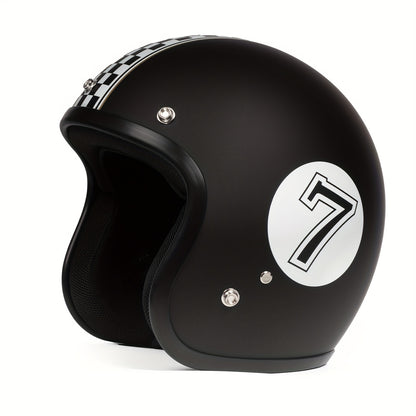 Crownracing Motorcycle Helmets 3/4 Open Face Helmet