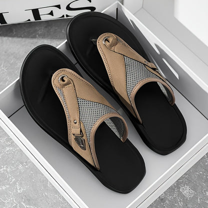 Men's Flip Flops - Breathable Mesh Lightweight for Beach & Water 727717