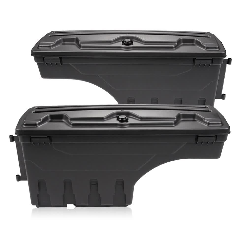 1Pair Lockable Storage Box For Chevy For Silverado For GMC For Sierra 1500 For 2500HD For 3500HD 2007-2018, Lockable Storage Box Case Truck Bed Toolbox