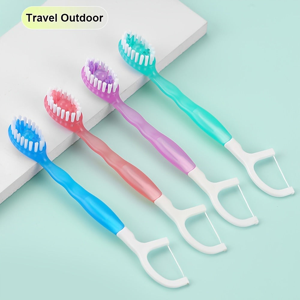 Disposable Toothbrush 24-Pack – Mini Beads No-Rinse Travel Toothbrush, Mixed Flavors, Portable Oral Care Kit for Outdoor Travel, Camping, Hotels, Dating & Parties, Fresh Breath On the Go (2 Bags × 12pcs)