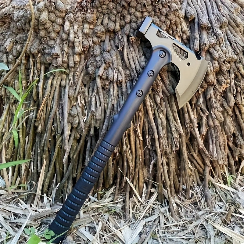 Camping Hatchet Axe with Saw – Tactical Survival Axe for Firewood Chopping, Logging & Hiking | Protective Cover Included