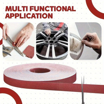 Sandpaper Roll with Dispenser, Aluminum Oxide Multi-Grit Emery Cloth 80-600, 4/5/6 Piece Set, 236 Inch for Wood Metal Glass Woodworking Sanding Blocks DIY