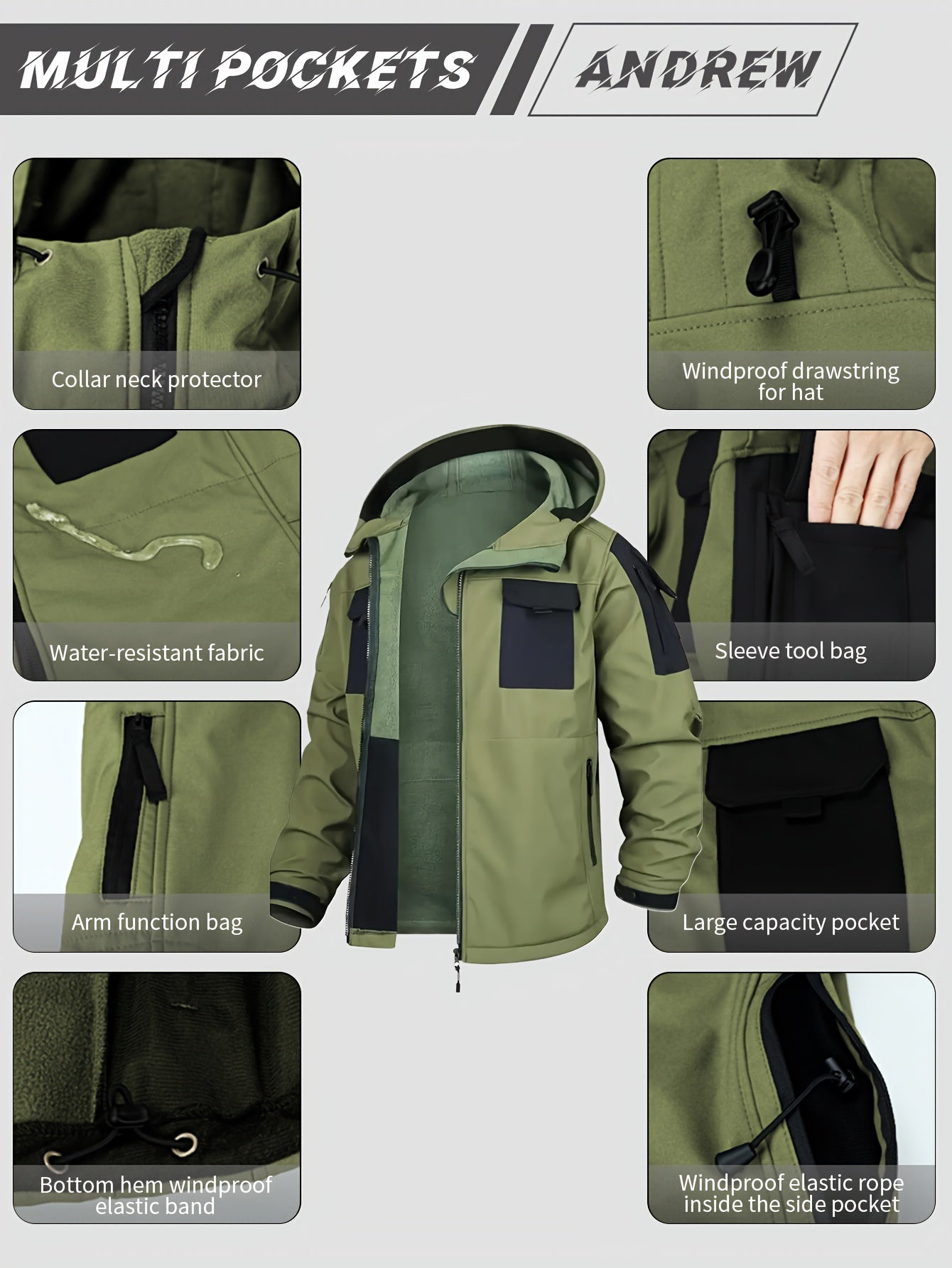 Men's Versatile Fleece Zip-Up Coat