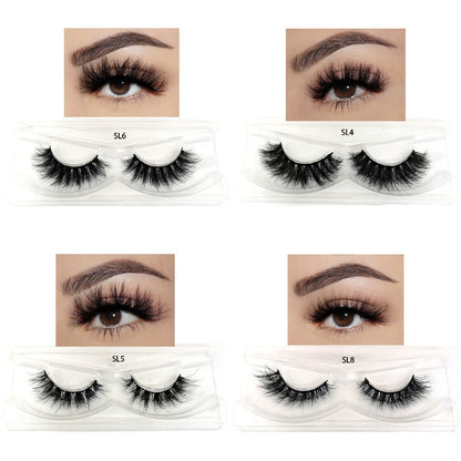 Russian DD Curl False Eyelashes 20 Pairs 5 Mix Styles – Cat Eye Extra Thick Fluffy Natural Reusable Lightweight Lash Multipack for Daily Wear, Parties & Special Occasions