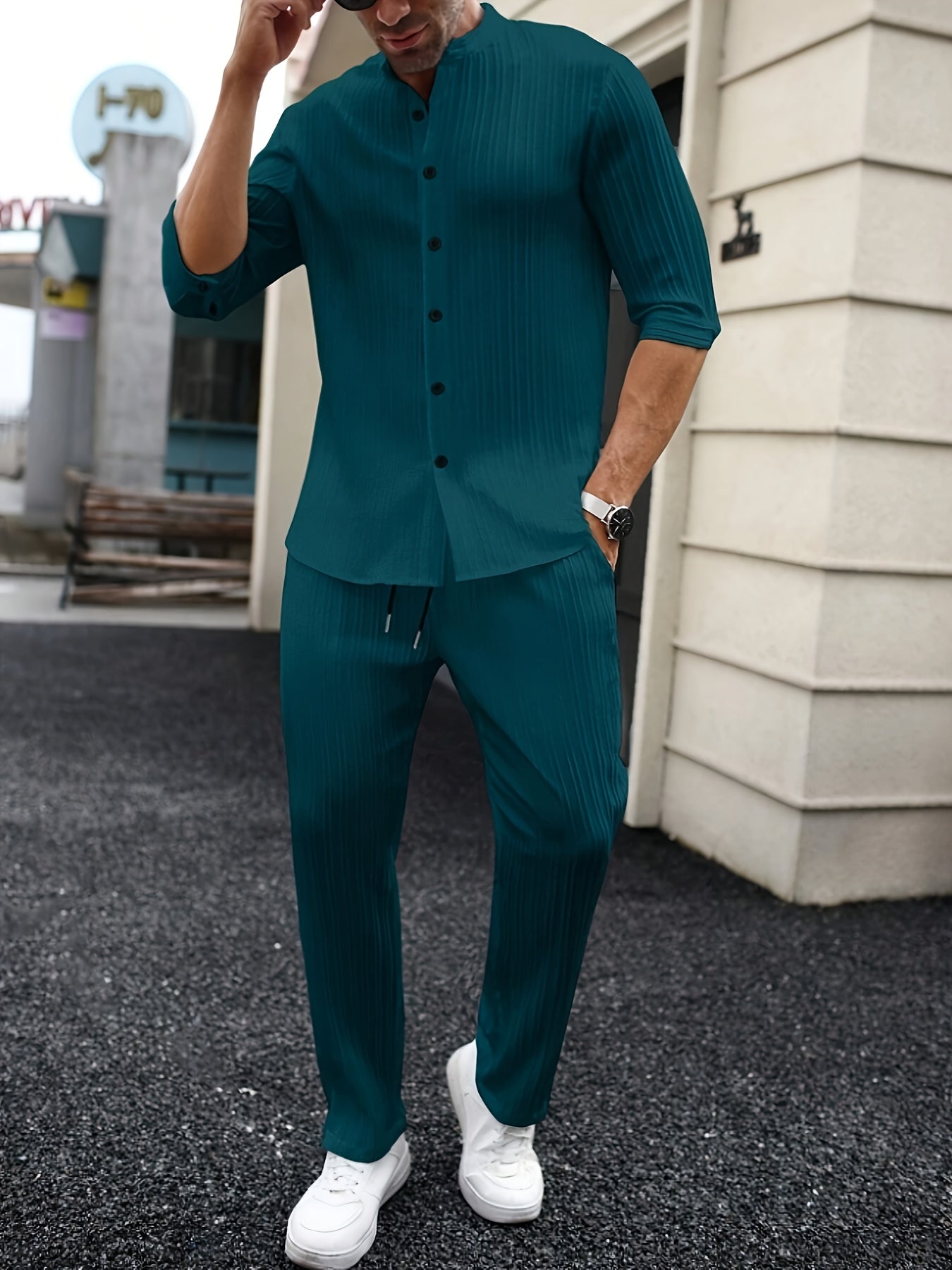 Men's Two-Piece Outfit Set - Short Sleeve 886117