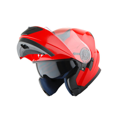 Motorcycle Modular Full Face Dual Visor Helmet Sun Shield Optional LED Tail Light: Modular901
