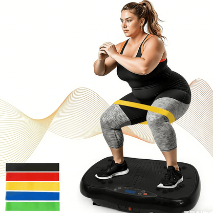 Vibration Plate Exercise Machine 120 Speed Levels – 5 Resistance Bands, LCD Display, Remote Control, 3 Workout Programs – Full Body Shaker for Weight Loss & Fat Burning, Women & Men