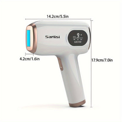IPL Hair Removal Device 9-Mode Auto Flash for Women & Men – Painless Permanent At-Home Laser Hair Remover for Face Legs Underarms Bikini Line Arms Back Chest Full Body