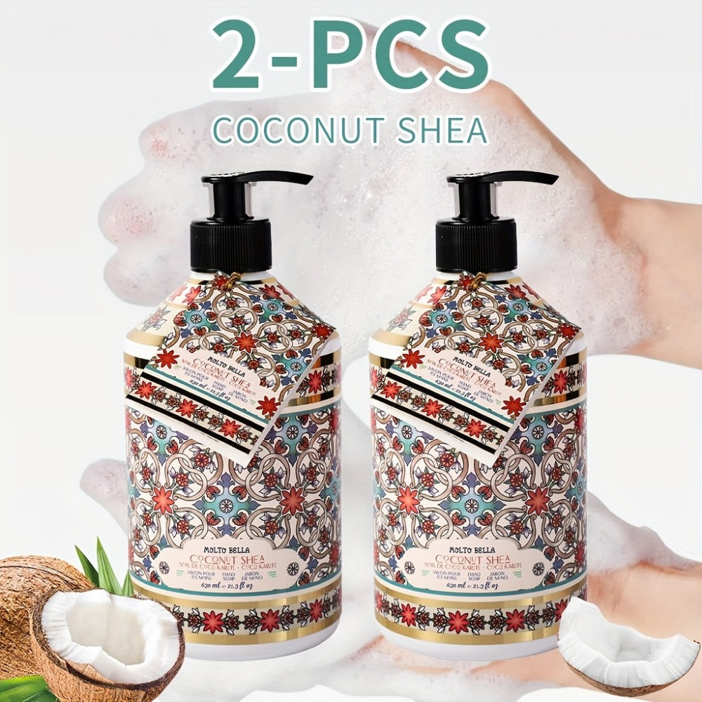 Moisturizing Liquid Hand Soap 2-Pack 21.3 fl oz Each — Foaming Pump Dispenser in 5 Scents, Gentle Gel Formula for All Skin Types, Bathroom Kitchen Office & Travel Hand Wash