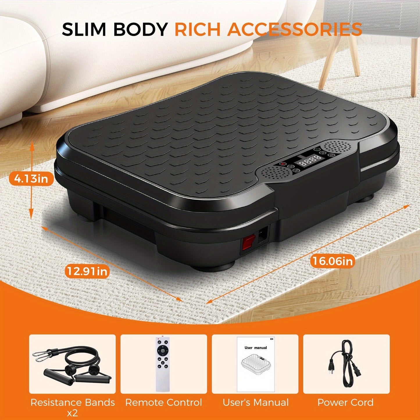 Vibration Platform Machine 2025 Upgraded – 450 LB Capacity Whole Body Vibration Trainer for Lymphatic Drainage, Blood Circulation, Weight Loss & Full Body Workout | Home Fitness Exercise Platform