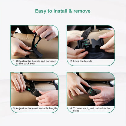 Suspended Car Trunk Organizer – Foldable Rear Seat Cargo Storage Bag with 6 Large Pockets & 3 Adjustable Straps, 40x19 Inch Trunk Organizer for Car