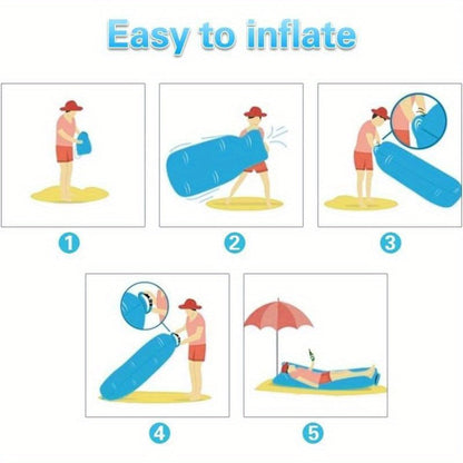 Inflatable Air Sofa Outdoor Camping Lounger 440LB Heavy Duty Quick Inflate Portable Lazy Bag Sofa Bed with Carry Bag Lightweight Compact for Beach Hiking Music Festival Travel 6 Colors