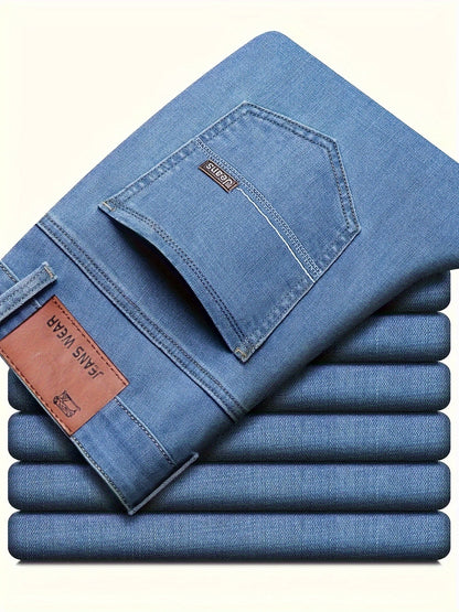 Men's Straight Leg Jeans - Black Denim Clean Finish Weekend