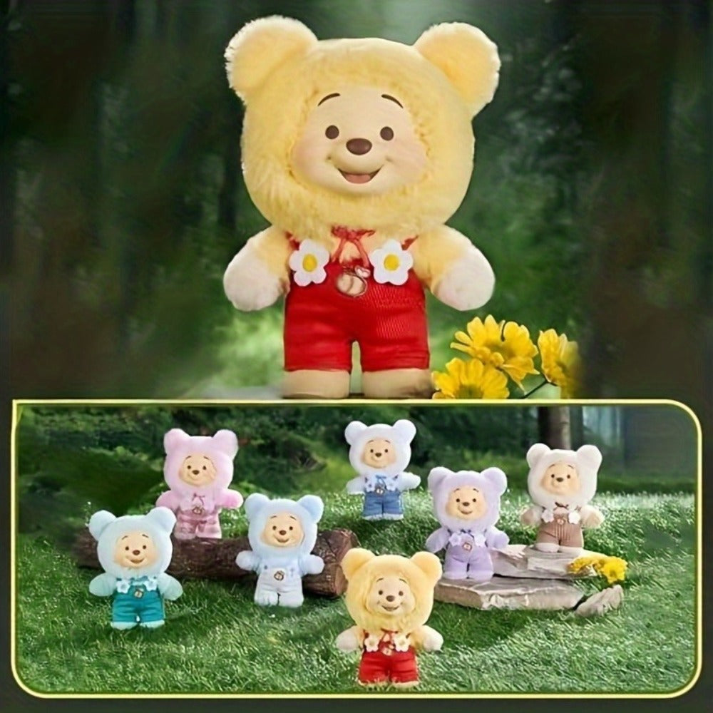 Winnie the Pooh Plush Toy MINISO Disney Candy Series — Licensed Soft Stuffed Animal 1pc Random Style, Kawaii Collectible Gift for Kids Girls Teens Birthday Christmas Halloween