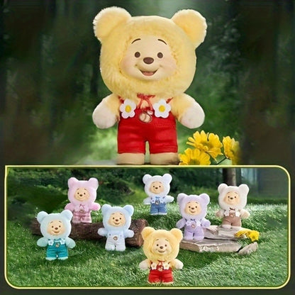 Winnie the Pooh Plush Toy MINISO Disney Candy Series — Licensed Soft Stuffed Animal 1pc Random Style, Kawaii Collectible Gift for Kids Girls Teens Birthday Christmas Halloween