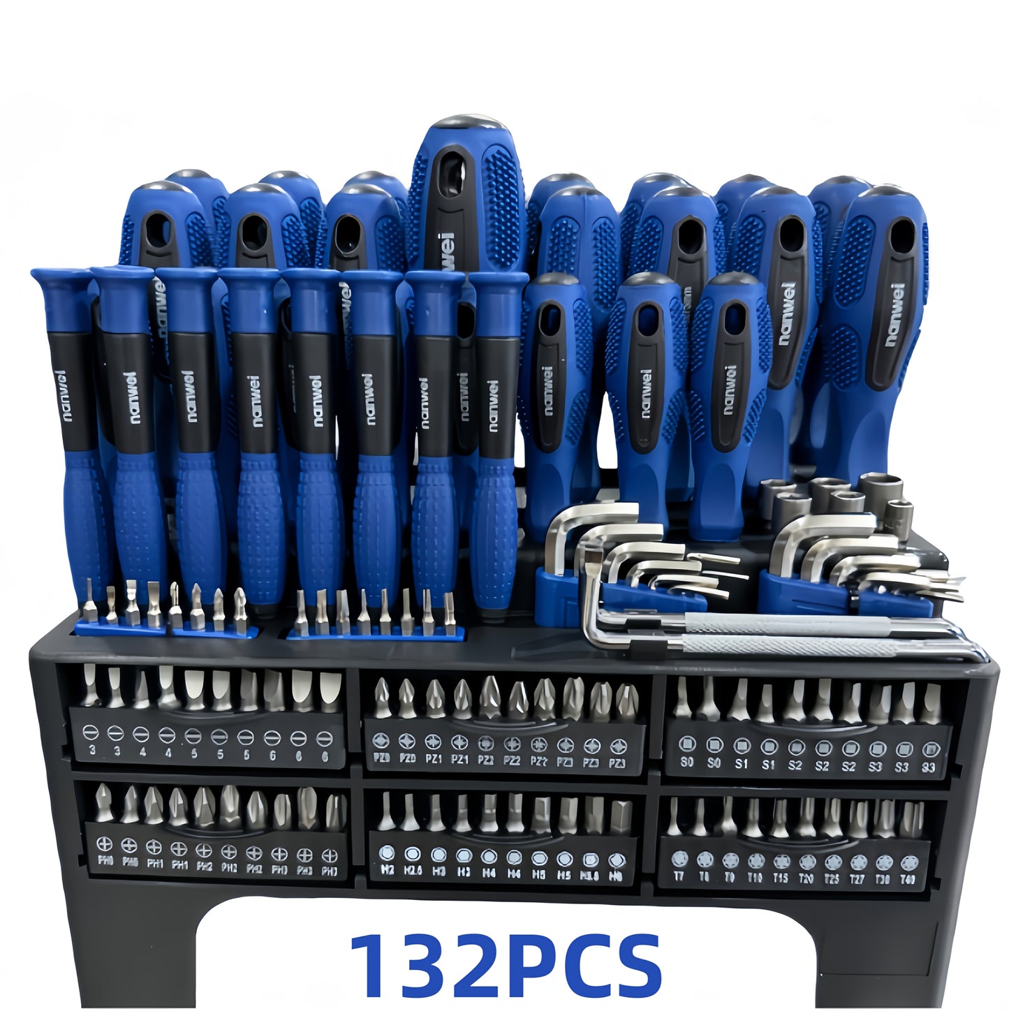 10/100/126/132pcs Precision Screwdriver Set, Insulated Magnetic Screwdriver Tools, Professional Auto Repair Tools, Comes with A Plastic Storage Rack, Suitable for Electronics And Precision Work, A Good Choice for Daily Use And Holiday Gifts.